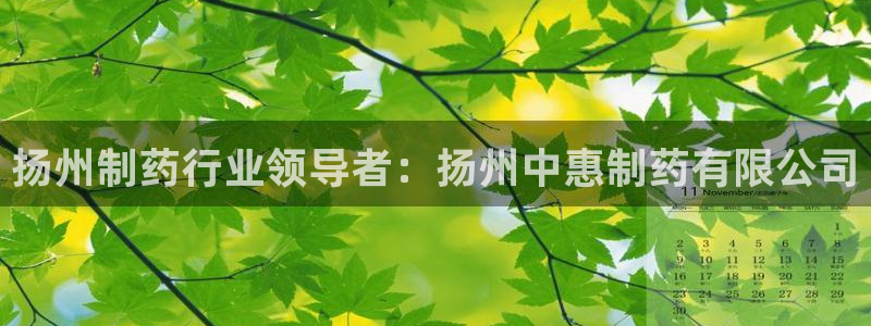j9九游会老哥俱乐部交流区：扬州制药行业领导者：扬州中惠制药有限公司